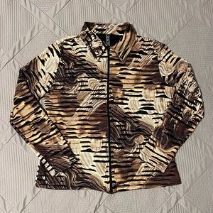 Vintage Sno Skins Zip Up Thermal Jacket Liner (L)